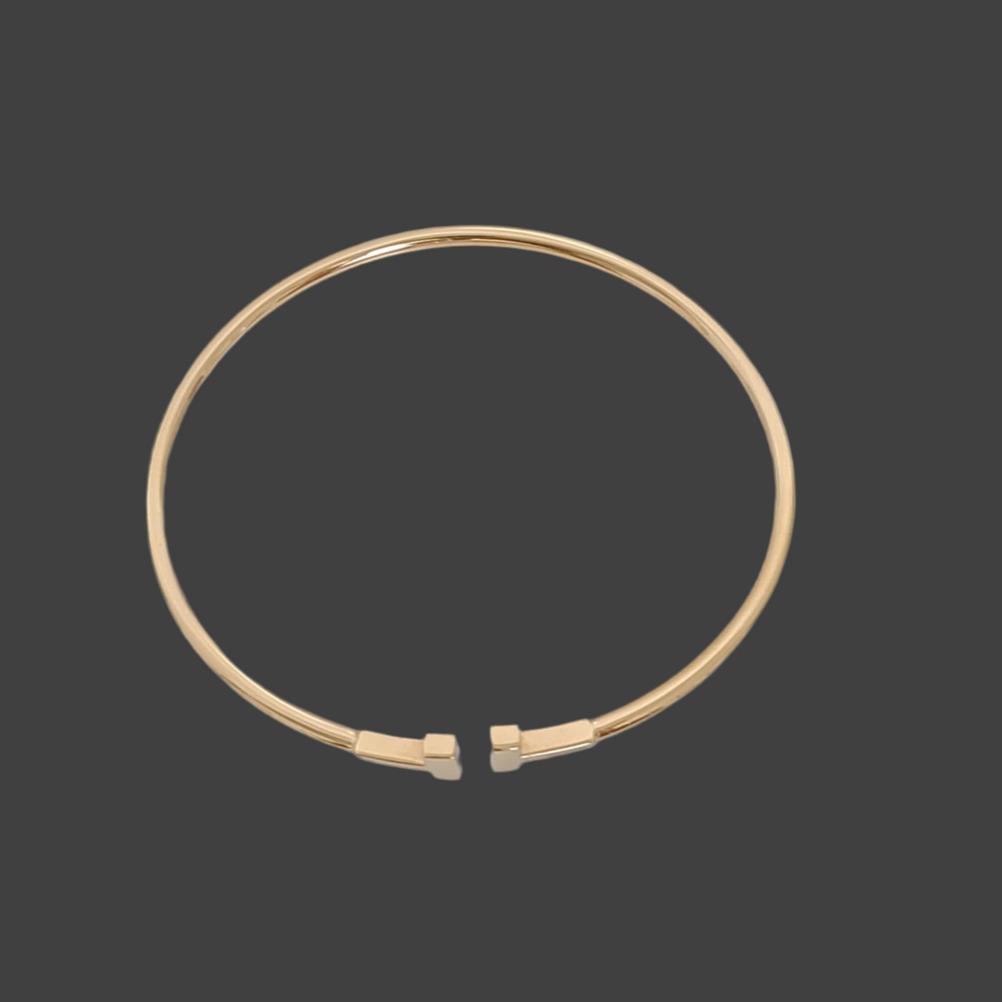 Tiffany T Wire Bangle 18K Y/G