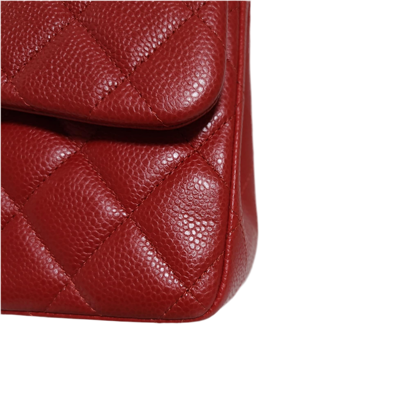 Chanel Classic Double Flap Bag L Red Caviar
