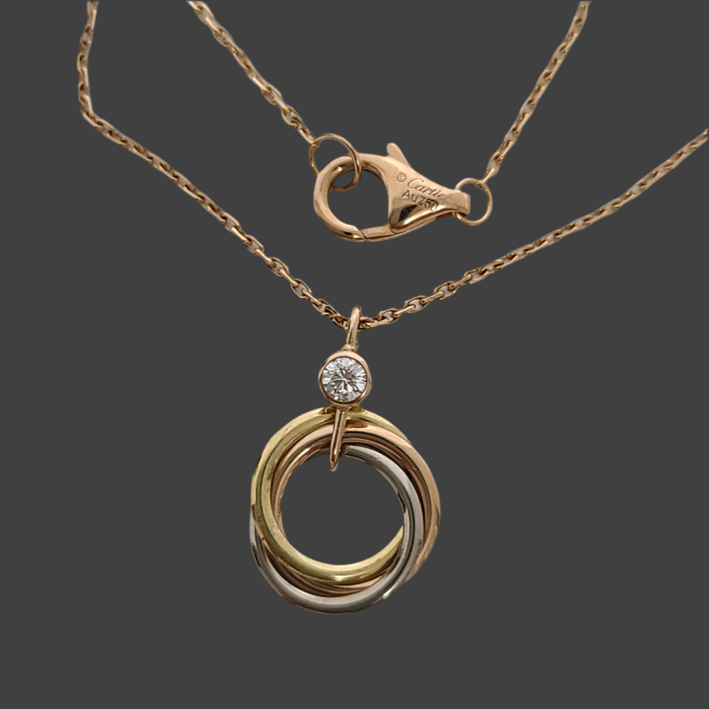 Cartier Trinity Pendant 1 Diamond