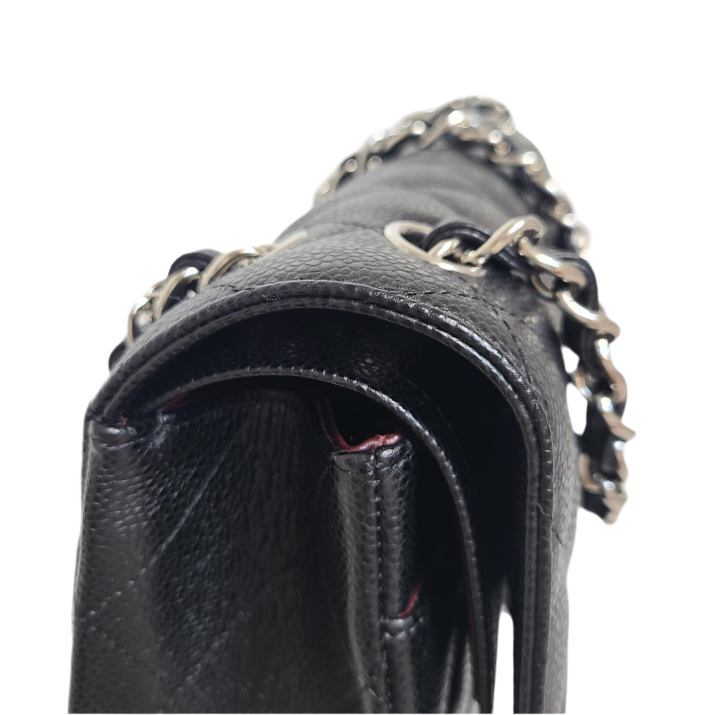 Chanel Classic Double Flap – Large Caviar Leather | Silver Hardware