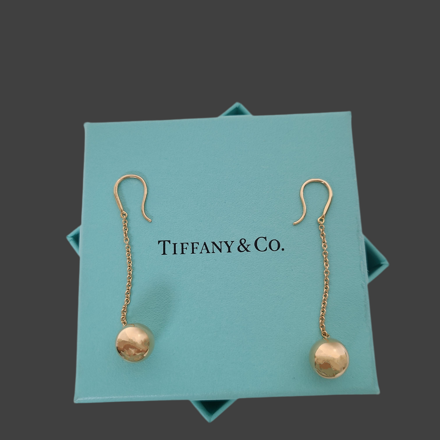Tiffany Hard Ware Drop Earring 18K Y/G