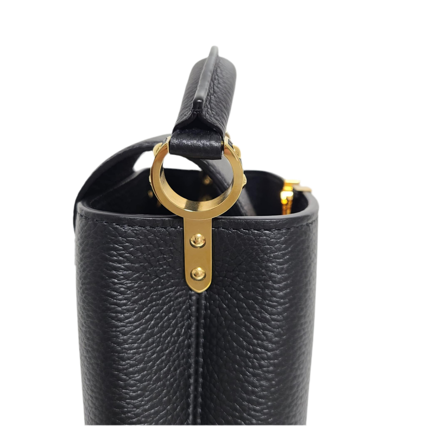 Louis Vuitton Mini Capucines in black Taurillon Leather