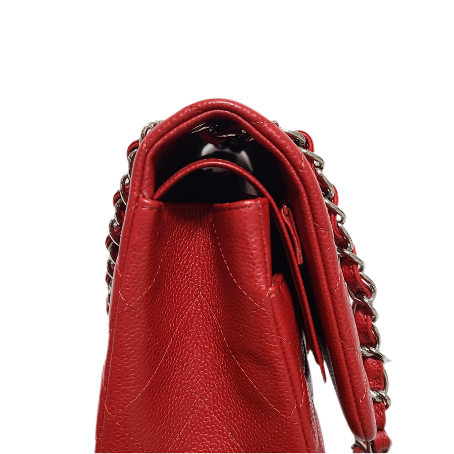 Chanel Classic Double Flap Bag L Red Caviar