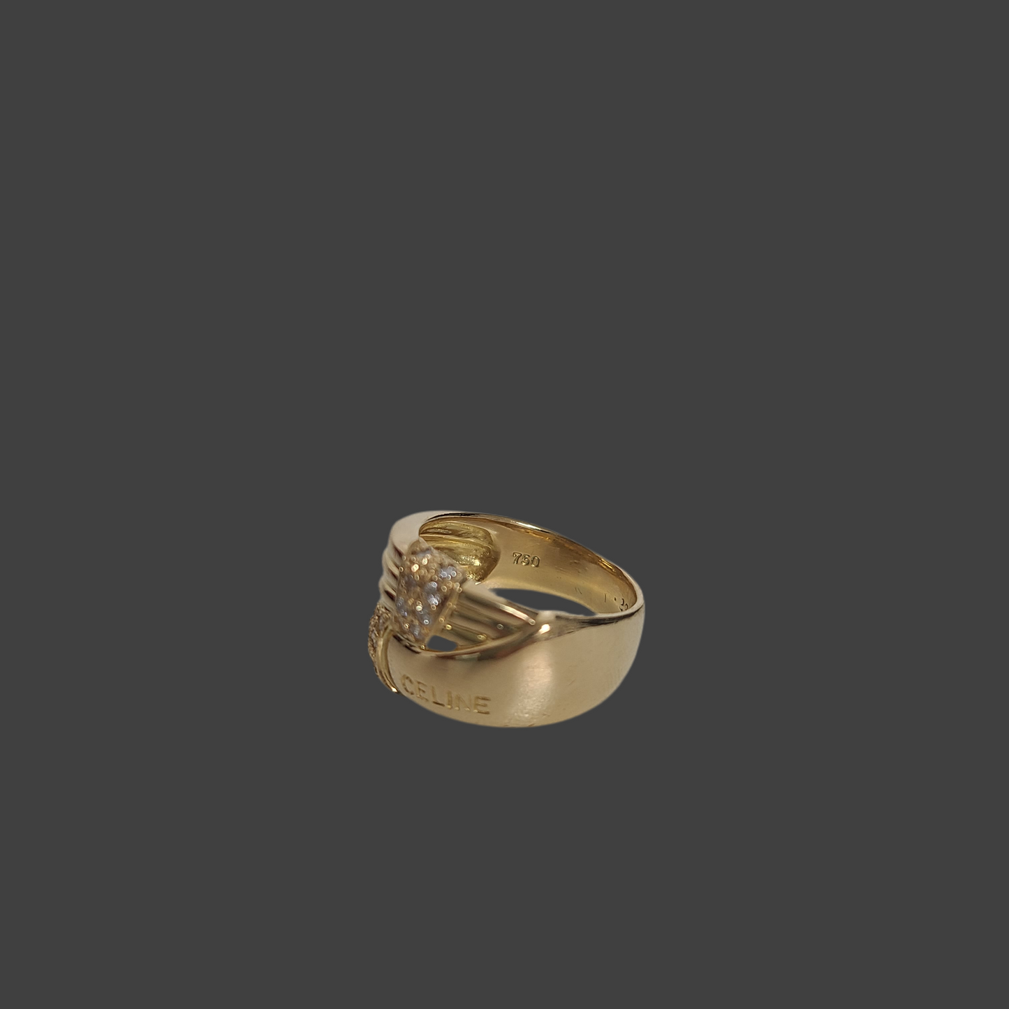 Celine 18k Y/G diamond ring