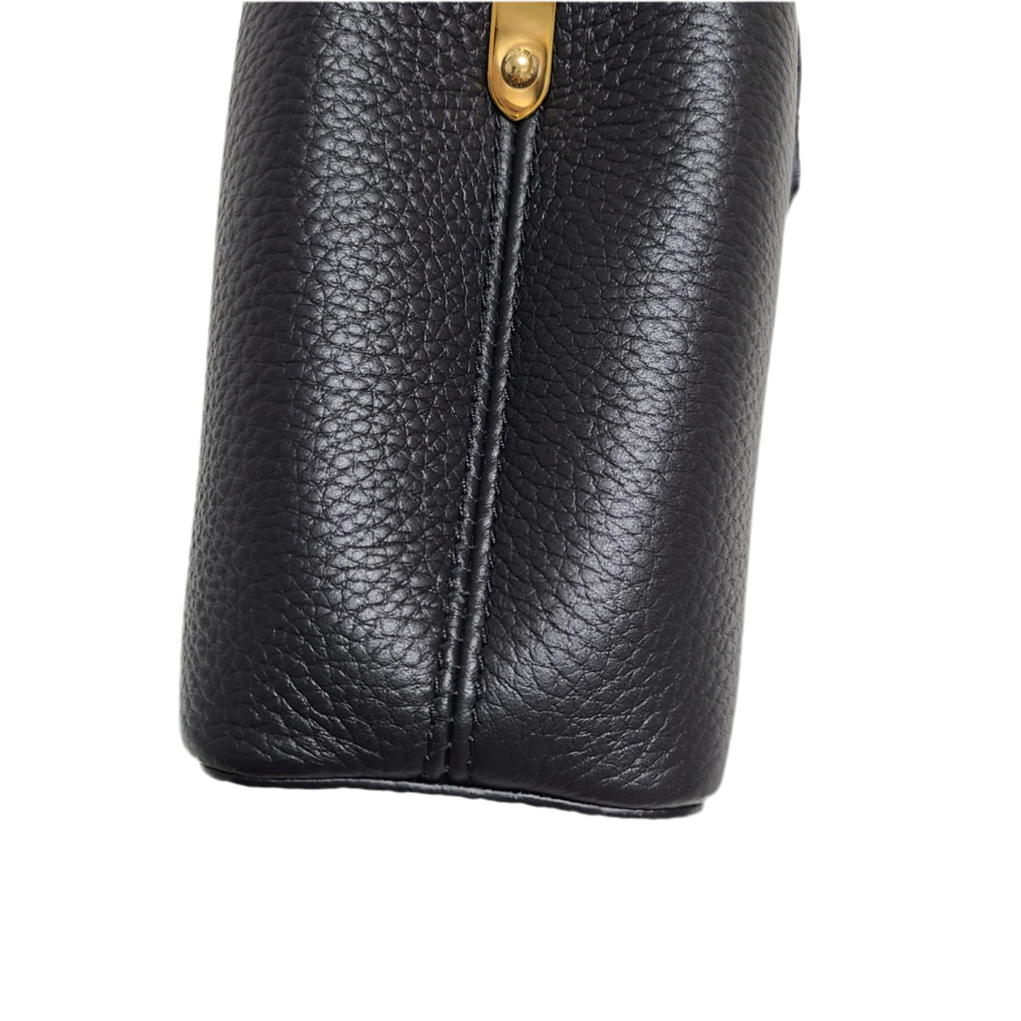 Louis Vuitton Mini Capucines in black Taurillon Leather