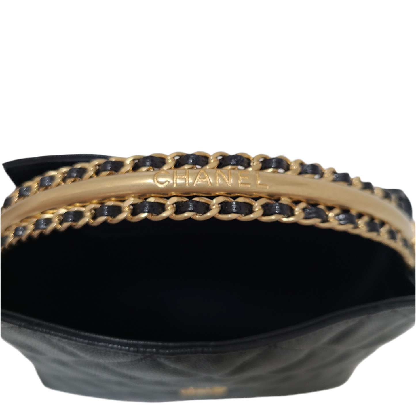 Chanel CLUTCH WITH CHAIN Grained Shiny Caviar & Gold-Tone Metal Black 2024-2025 fall-winter pre collection