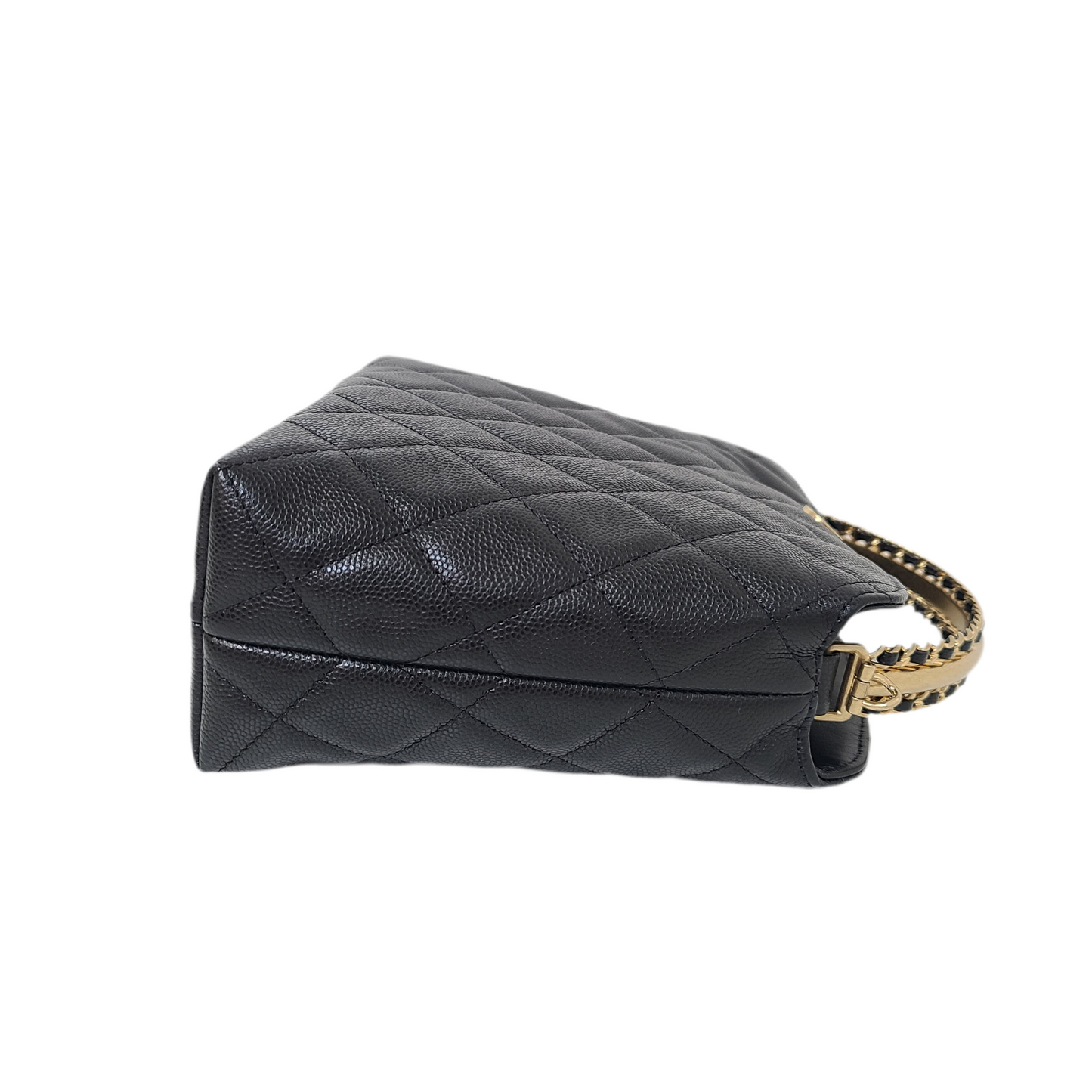 Chanel CLUTCH WITH CHAIN Grained Shiny Caviar & Gold-Tone Metal Black 2024-2025 fall-winter pre collection