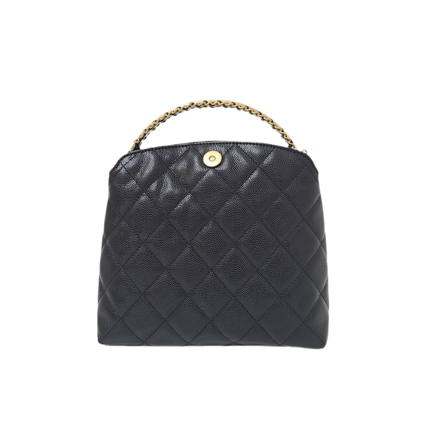Chanel CLUTCH WITH CHAIN Grained Shiny Caviar & Gold-Tone Metal Black 2024-2025 fall-winter pre collection