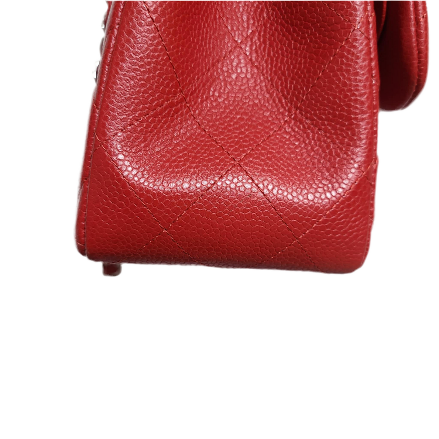 Chanel Classic Double Flap Bag L Red Caviar