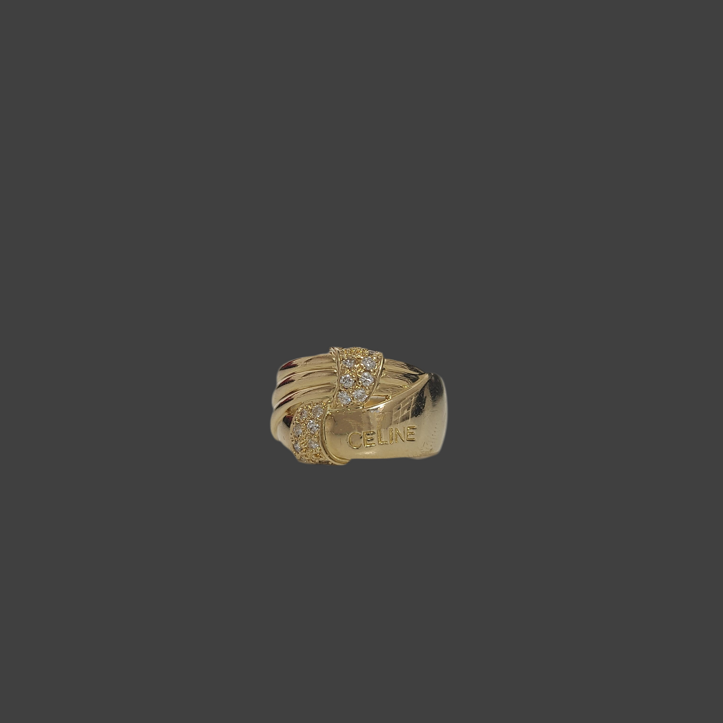 Celine 18k Y/G diamond ring