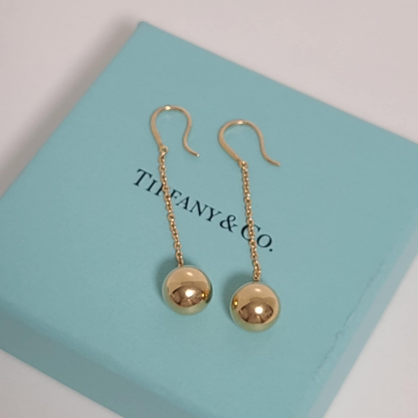 Tiffany Hard Ware Drop Earring 18K Y/G