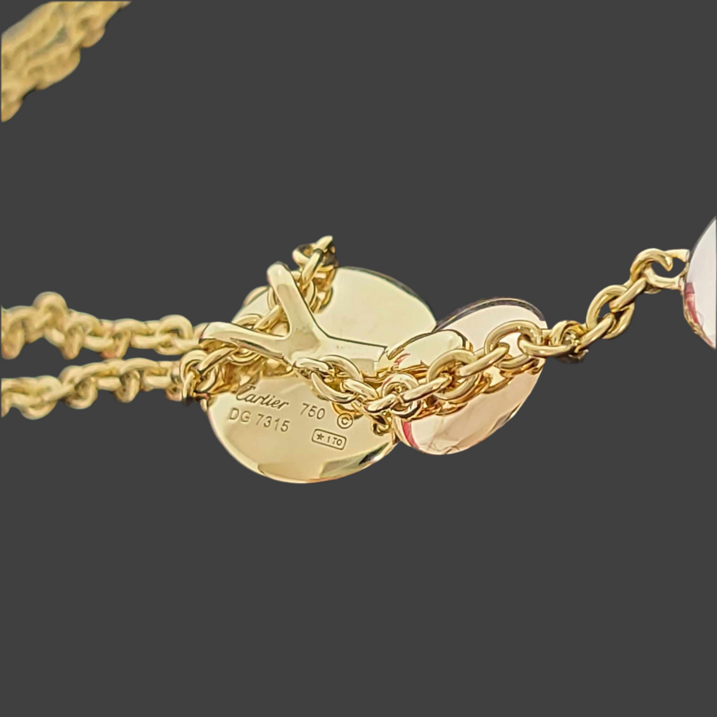 Cartier Sweet Trinity Drop Necklace 18K