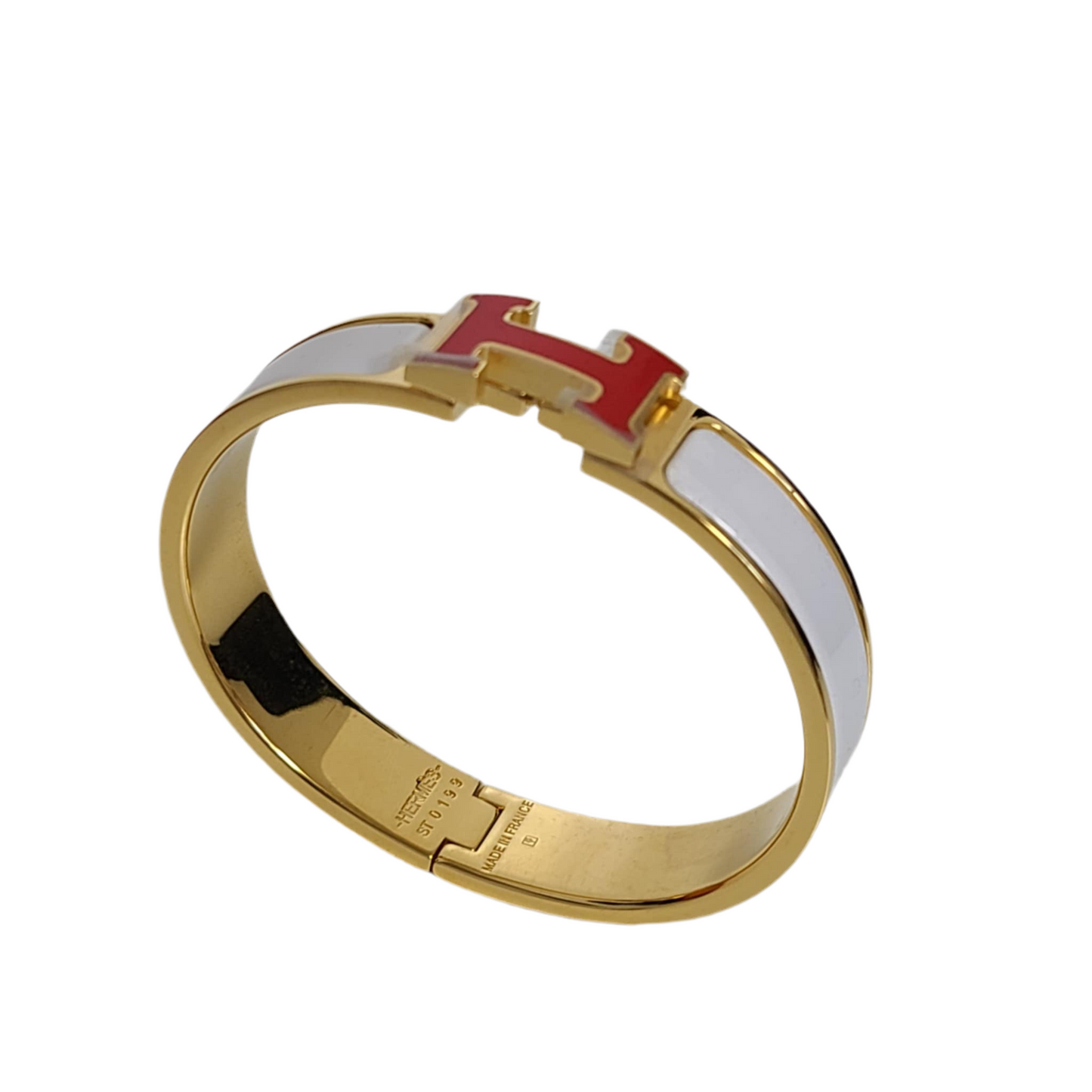 Hermès Clic Clac Two-Tone Bangle