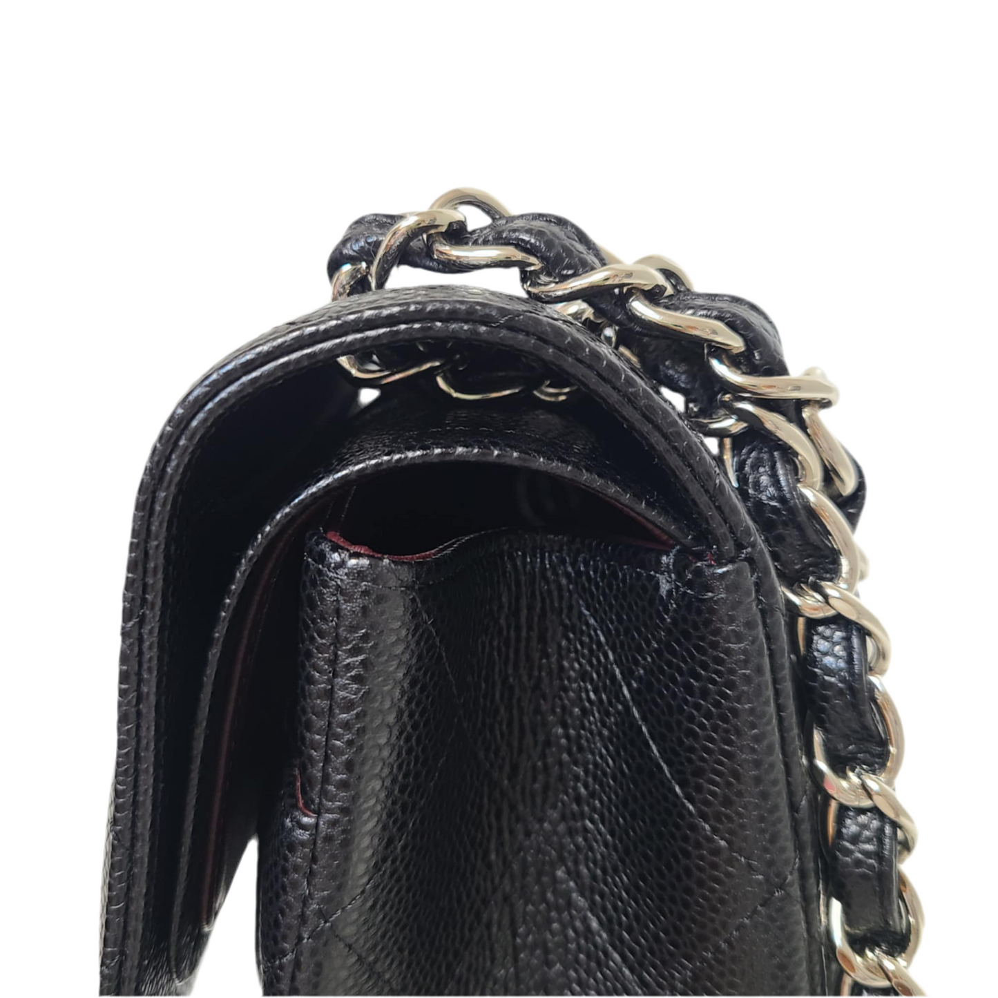 Chanel Classic Double Flap – Large Caviar Leather | Silver Hardware