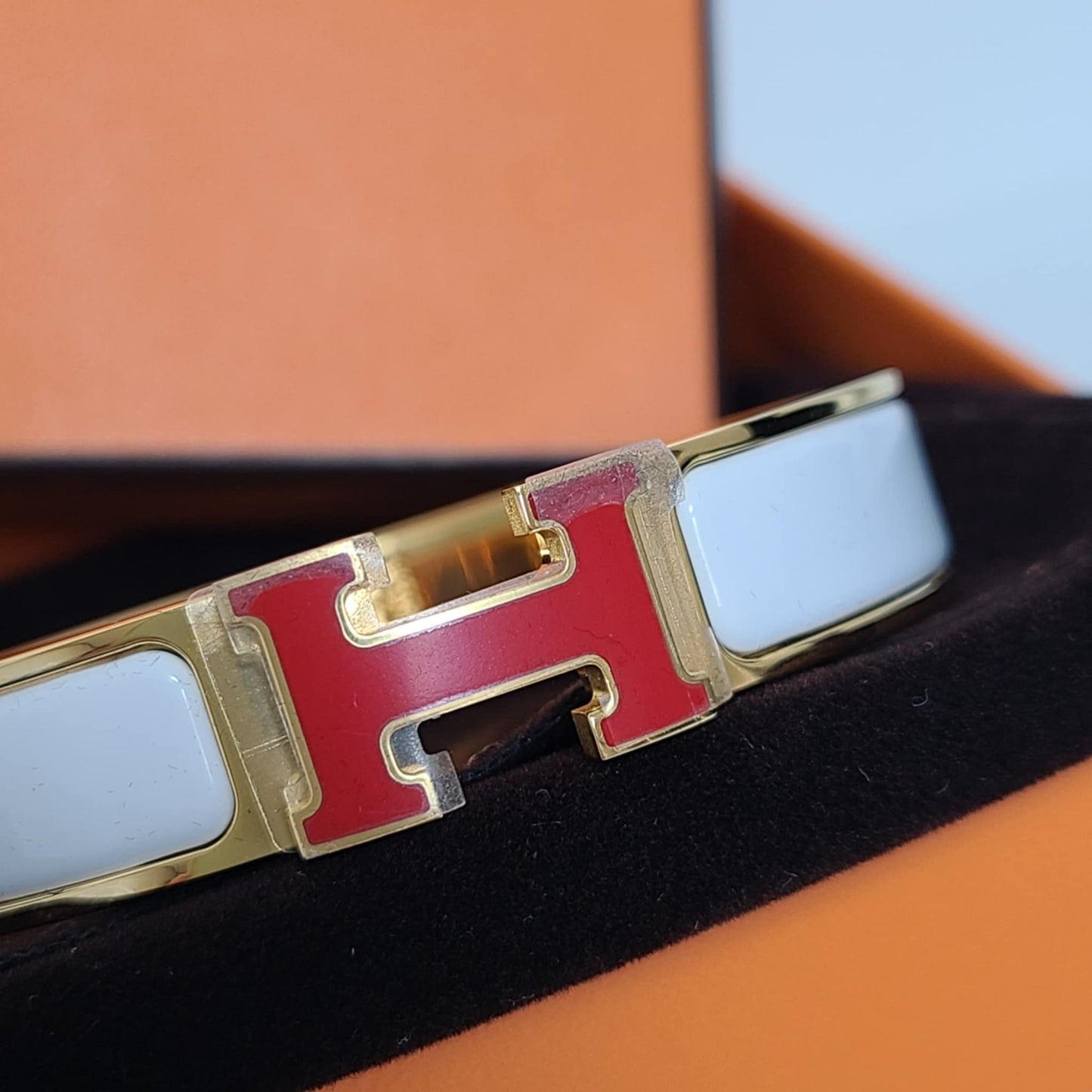 Hermès Clic Clac Two-Tone Bangle