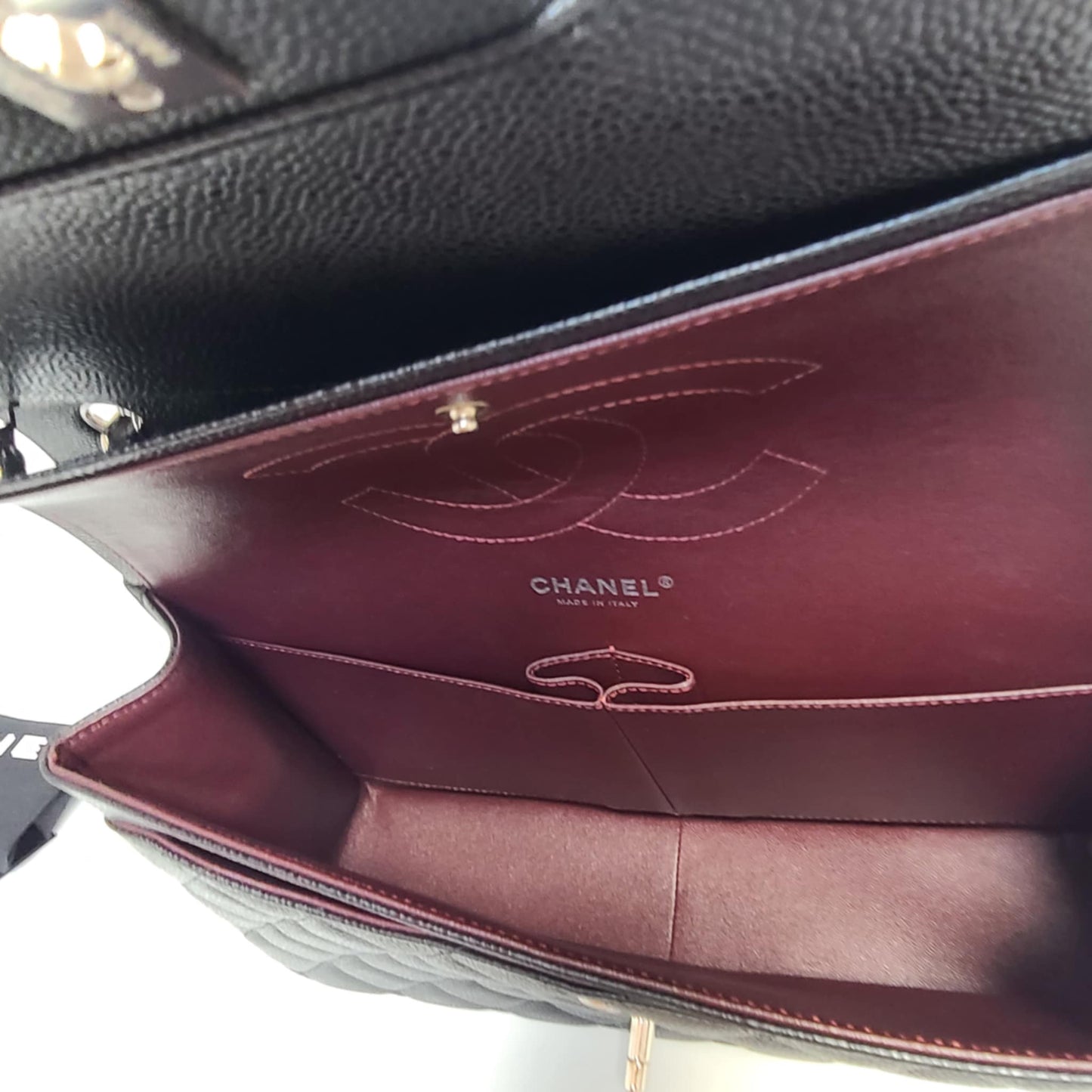 Chanel Classic Double Flap – Large Caviar Leather | Silver Hardware