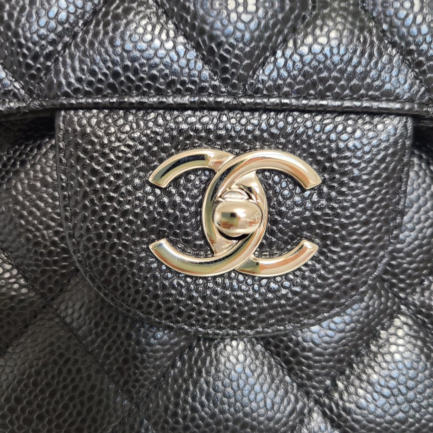 Chanel Classic Double Flap – Large Caviar Leather | Silver Hardware