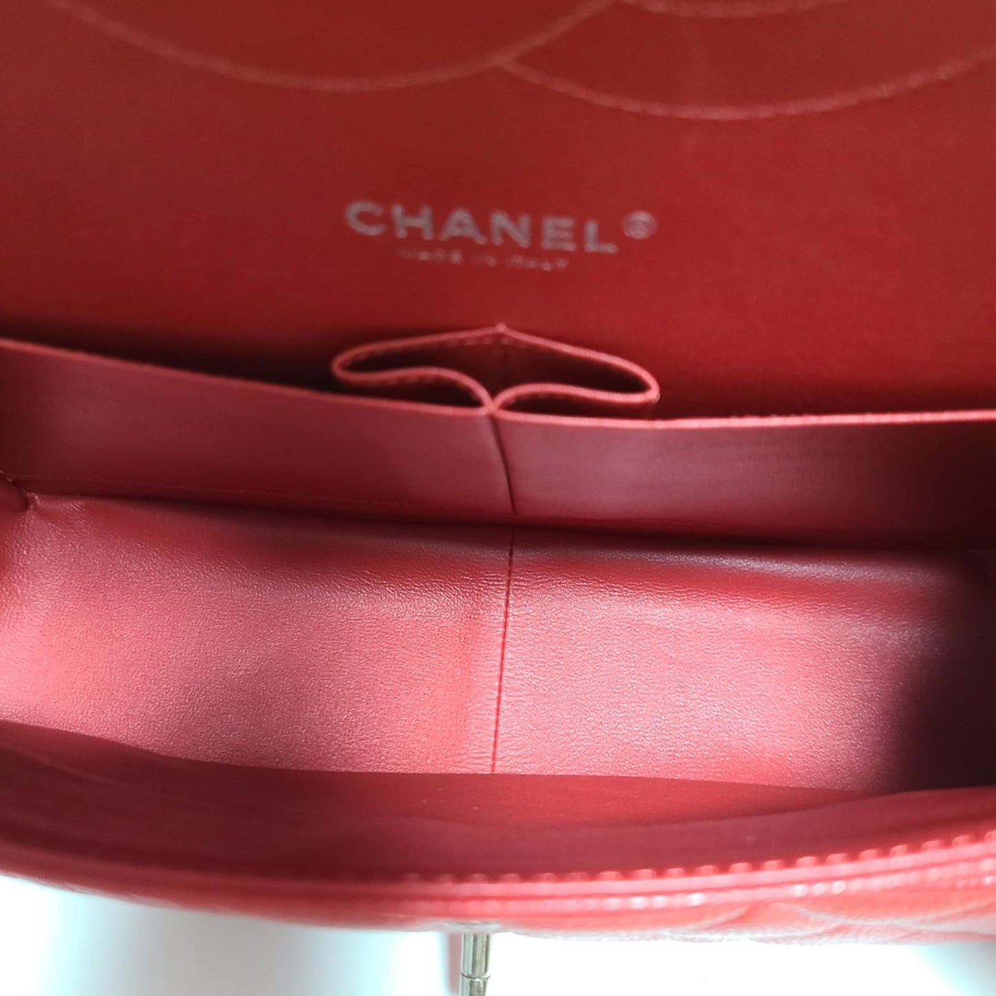 Chanel Classic Double Flap Bag L Red Caviar