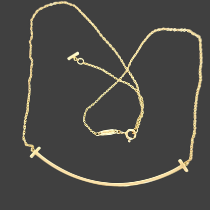 Tiffany Large T Smile Necklace
