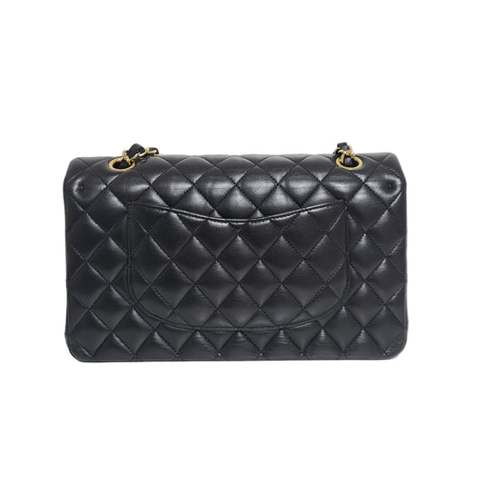 Chanel LambSkin Classic Double Flap Size (M) Gold-hardware