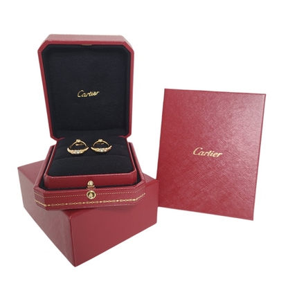 Cartier Vintage Trinity 18k Gold Door Knocker Earring