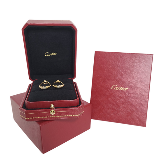 Cartier Vintage Trinity 18k Gold Door Knocker Earring