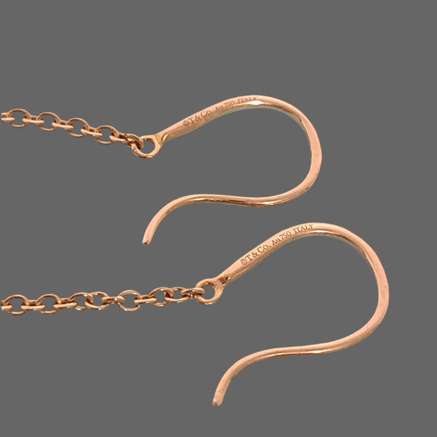 Tiffany Hard Ware Drop Earring 18K  Y/G