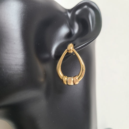 Cartier Vintage Trinity 18k Gold Door Knocker Earring