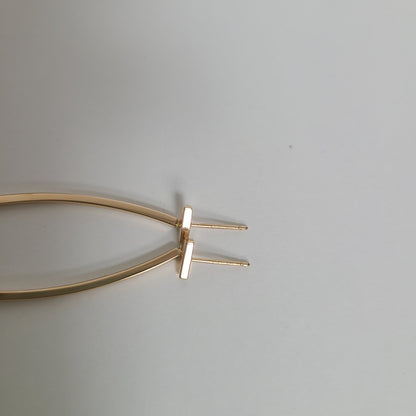 Tiffany T Bar 18k YGold Earring