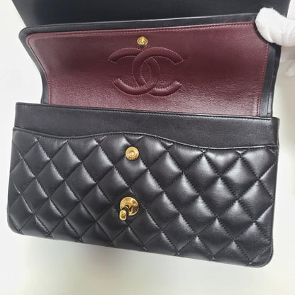 Chanel LambSkin Classic Double Flap Size (M) Gold-hardware