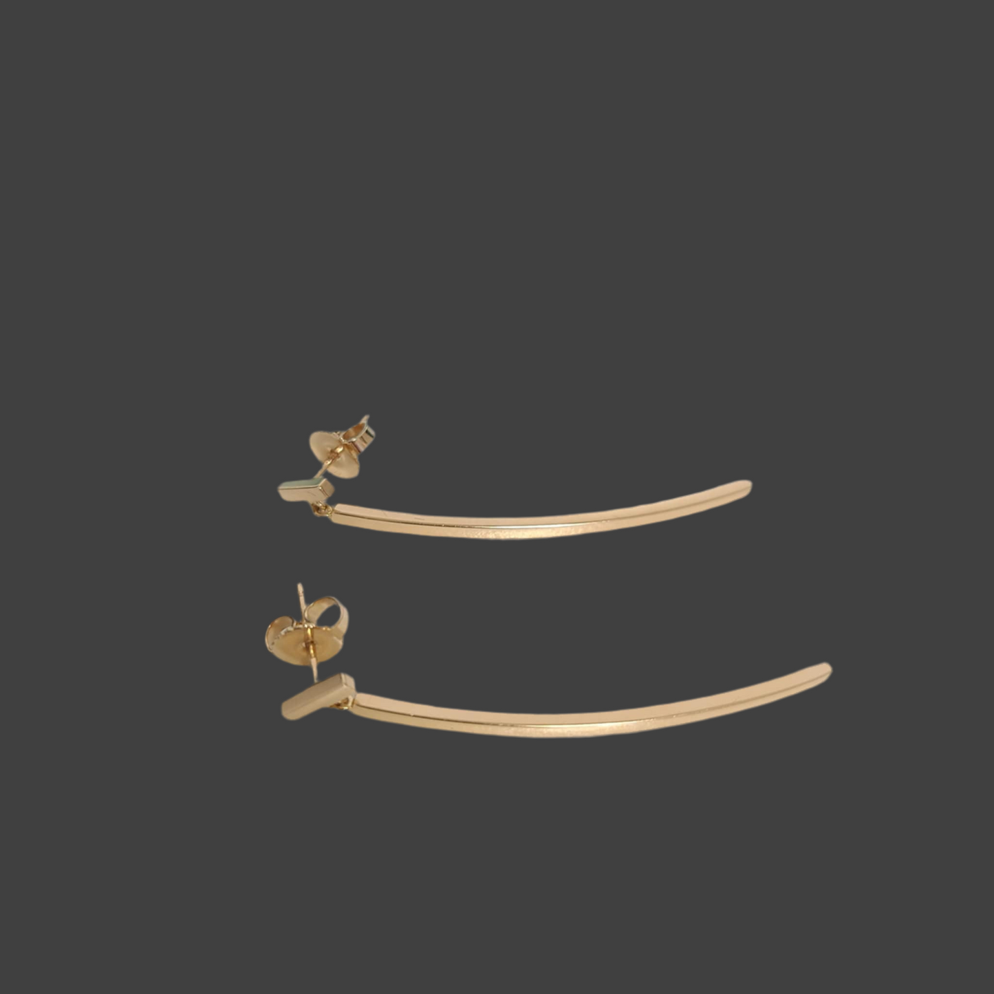 Tiffany T Bar 18k YGold Earring