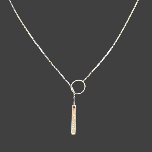 Gucci Link to Love Lariat Necklace 18K WG