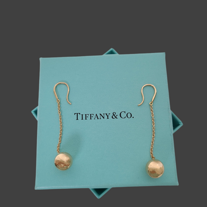 Tiffany Hard Ware Drop Earring 18K  Y/G