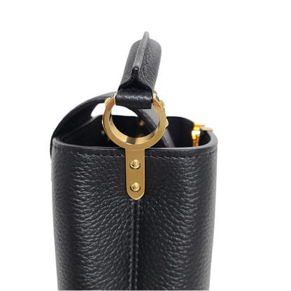 Louis Vuitton Mini Capucines in black Taurillon Leather