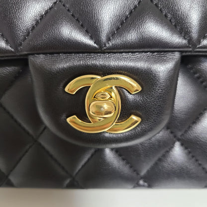 Chanel LambSkin Classic Double Flap Size (M) Gold-hardware