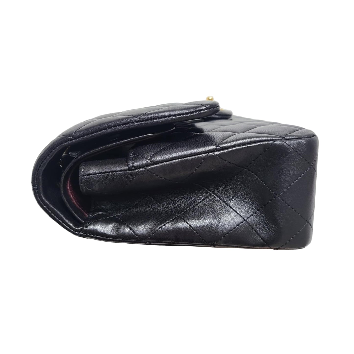 Chanel LambSkin Classic Double Flap Size (M) Gold-hardware