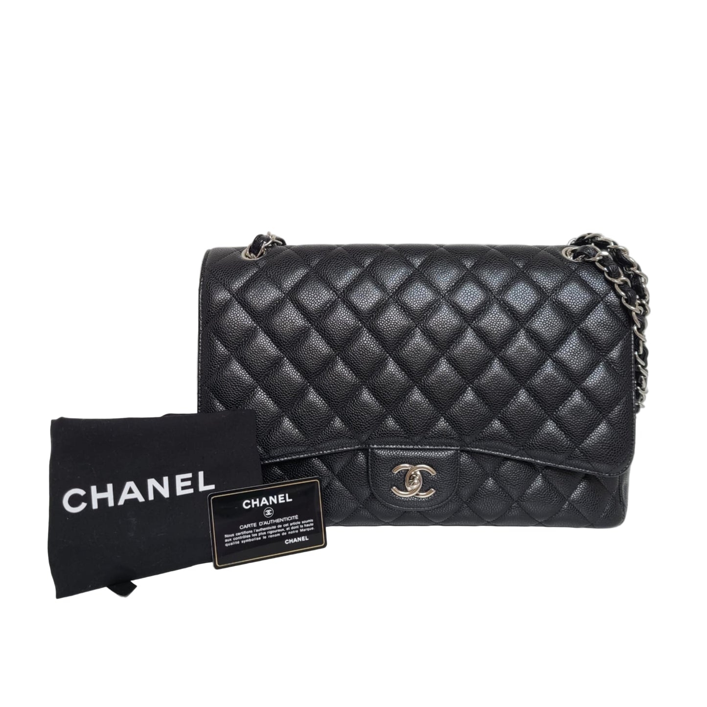CHANEL Classic Single Flap 30 cm – Caviar Leather