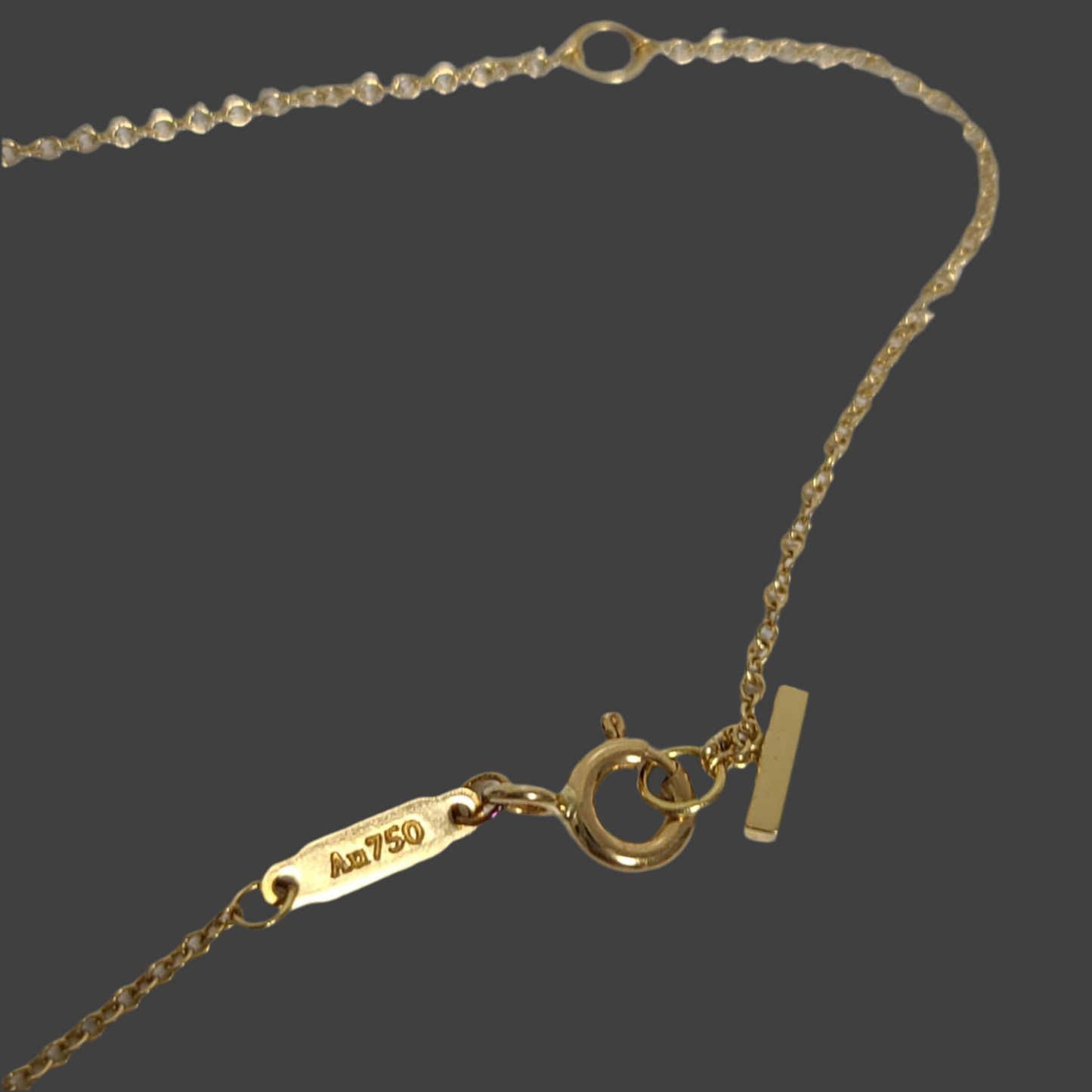 Tiffany & Co. T Smile Necklace – Large Size 18K Y/G