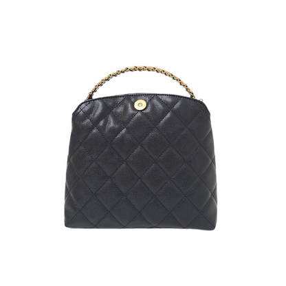 Chanel CLUTCH WITH CHAIN Grained Shiny Caviar & Gold-Tone Metal Black 2024-2025 fall-winter pre collection