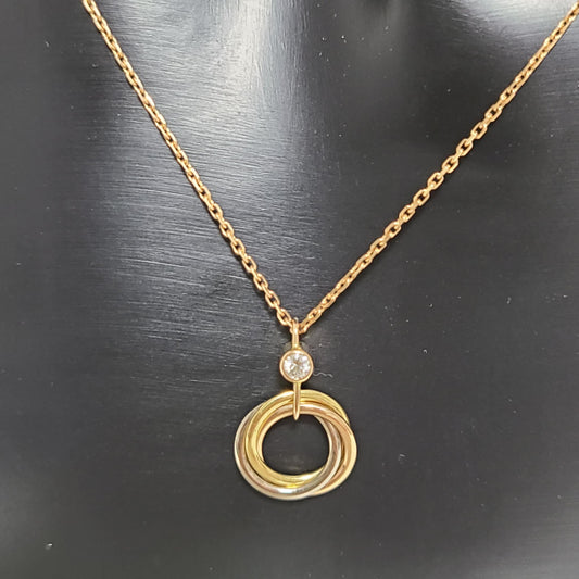 Cartier Trinity Pendant 1 Diamond