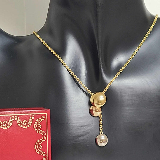 Cartier Sweet Trinity Drop Necklace 18K