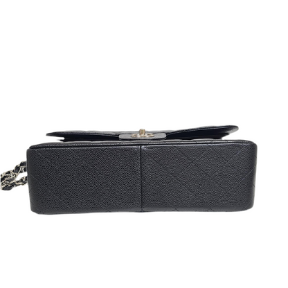 Chanel Classic Double Flap – Large Caviar Leather | Silver Hardware