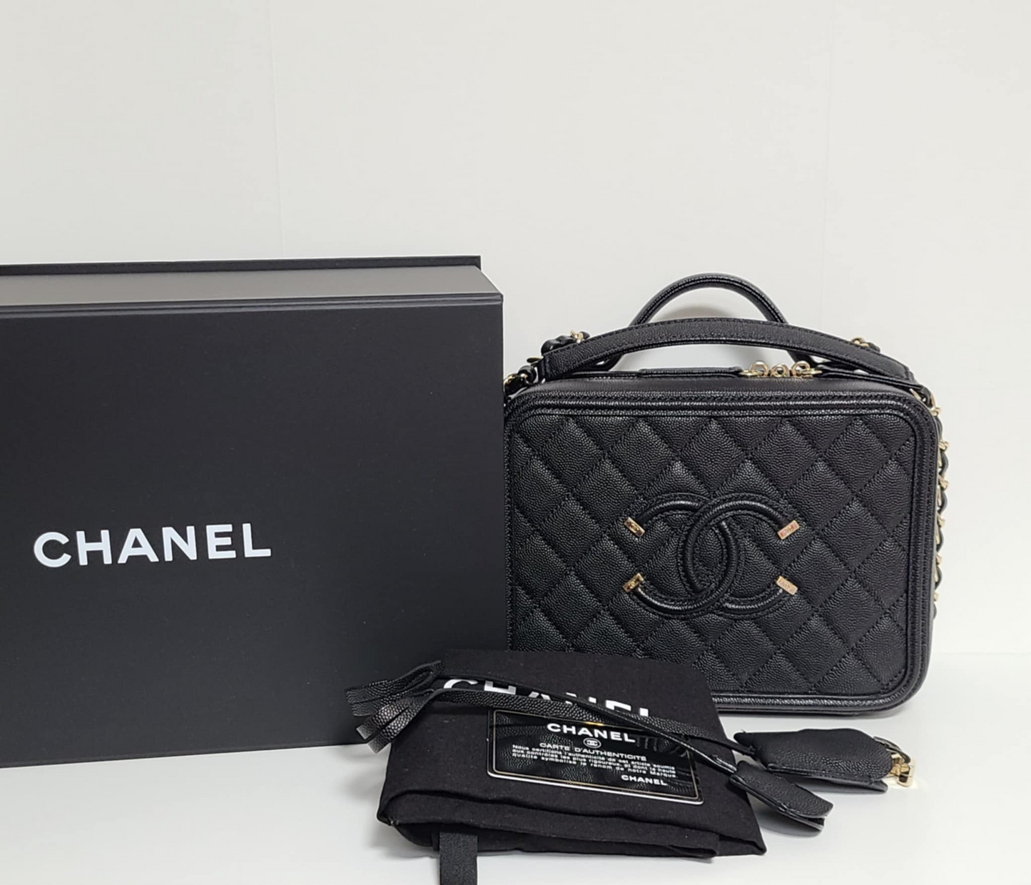 Chanel Filigree Vanity Case
