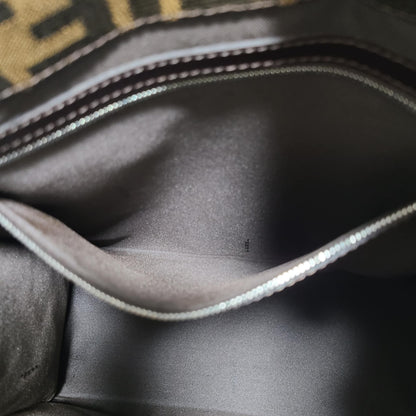 FENDI Zucca Canvas Mamma bucket Shoulder Bag