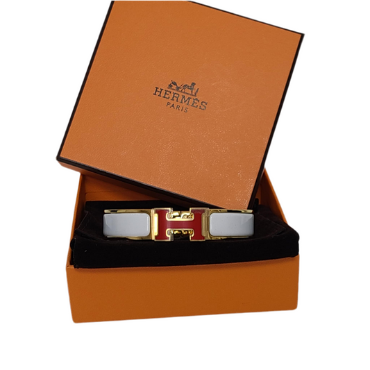 Hermès Clic Clac Two-Tone Bangle