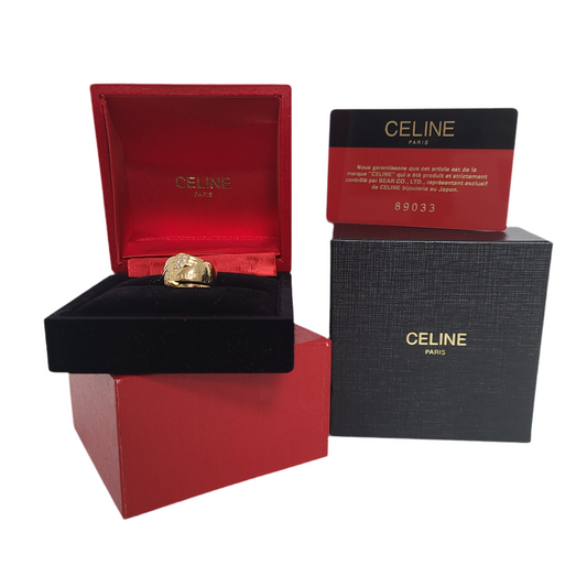Celine 18k Y/G diamond ring