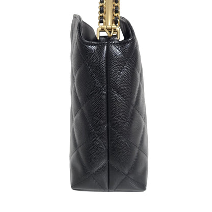 Chanel CLUTCH WITH CHAIN Grained Shiny Caviar & Gold-Tone Metal Black 2024-2025 fall-winter pre collection