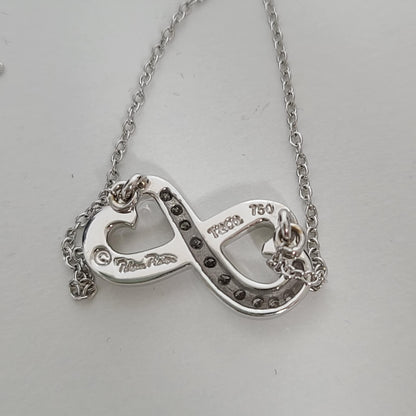 Tiffany Paloma Picasso Double Loving Heart Daimong 18K W/G