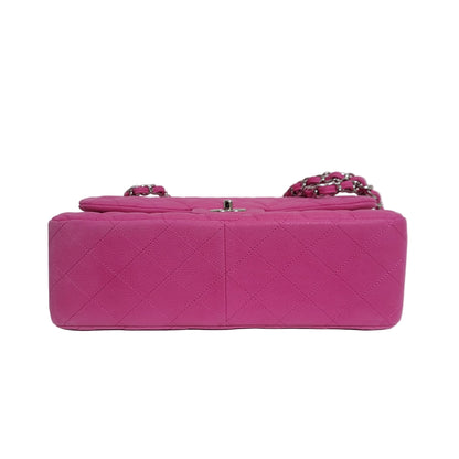 CHANEL Classic Double Flap Bag – Size L Suede Caviar Leather